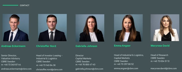 CBRE Logistics Contacts